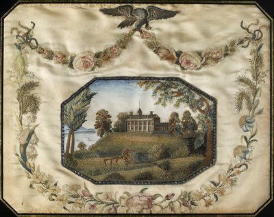 Mount Vernon in Virginia, la residenza del defunto tenente generale George Washington, c. 1800-1805 da American School